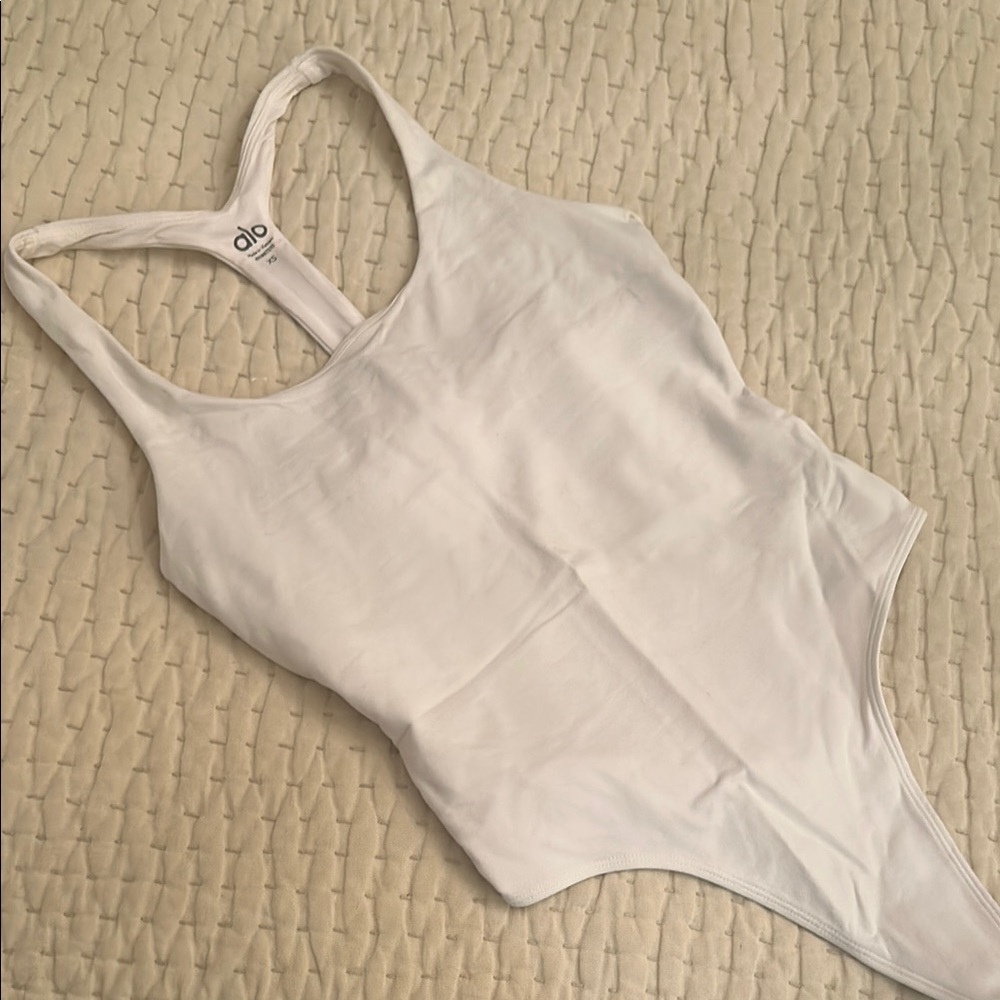 Alo White Bodysuit xs
